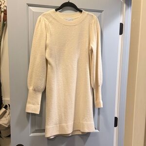 Hill House Cream Long Sleeve Dress